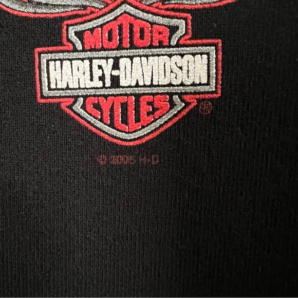 Y2K Harley Davidson Women XL Graphic Tshirt. Devils Tower Run Sturgis 65th Anniv - Picture 5 of 8